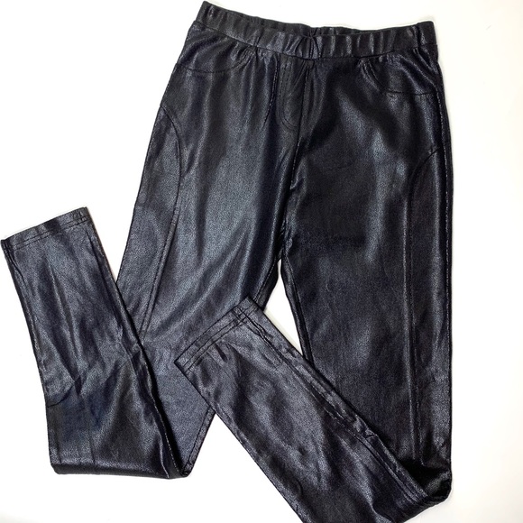 Lady Dutch crushed faux leather leggings - Picture 1 of 7